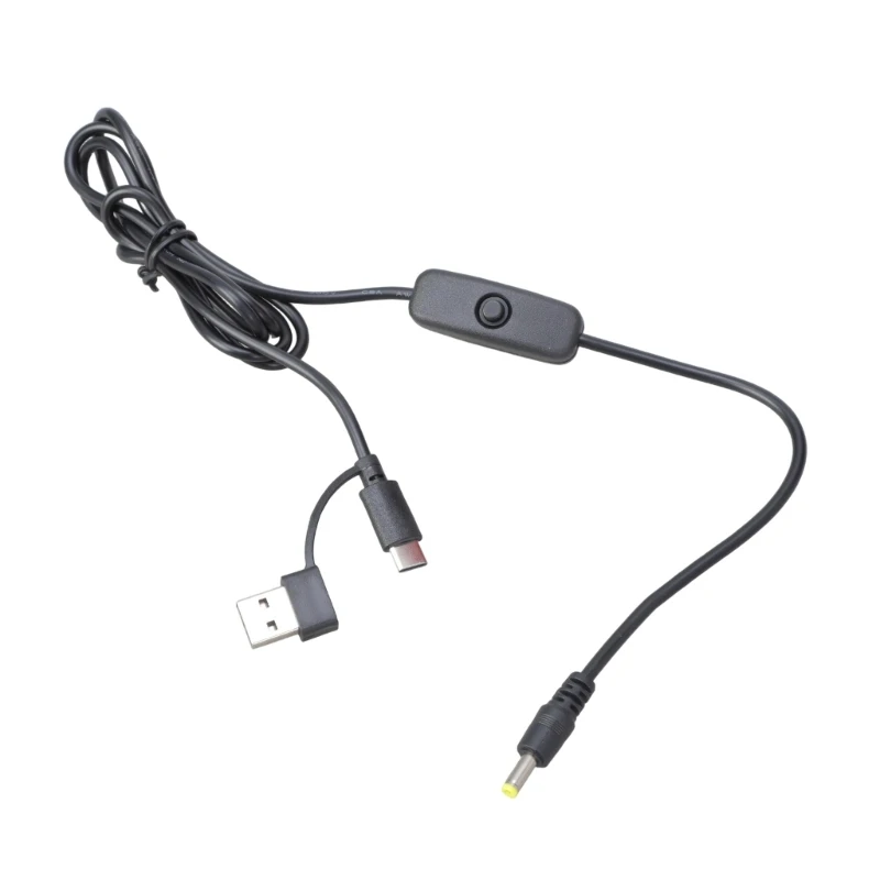 462E DC4.0x1.7mm Power Cable 5V Featuring On Off Switches For Home Electronics