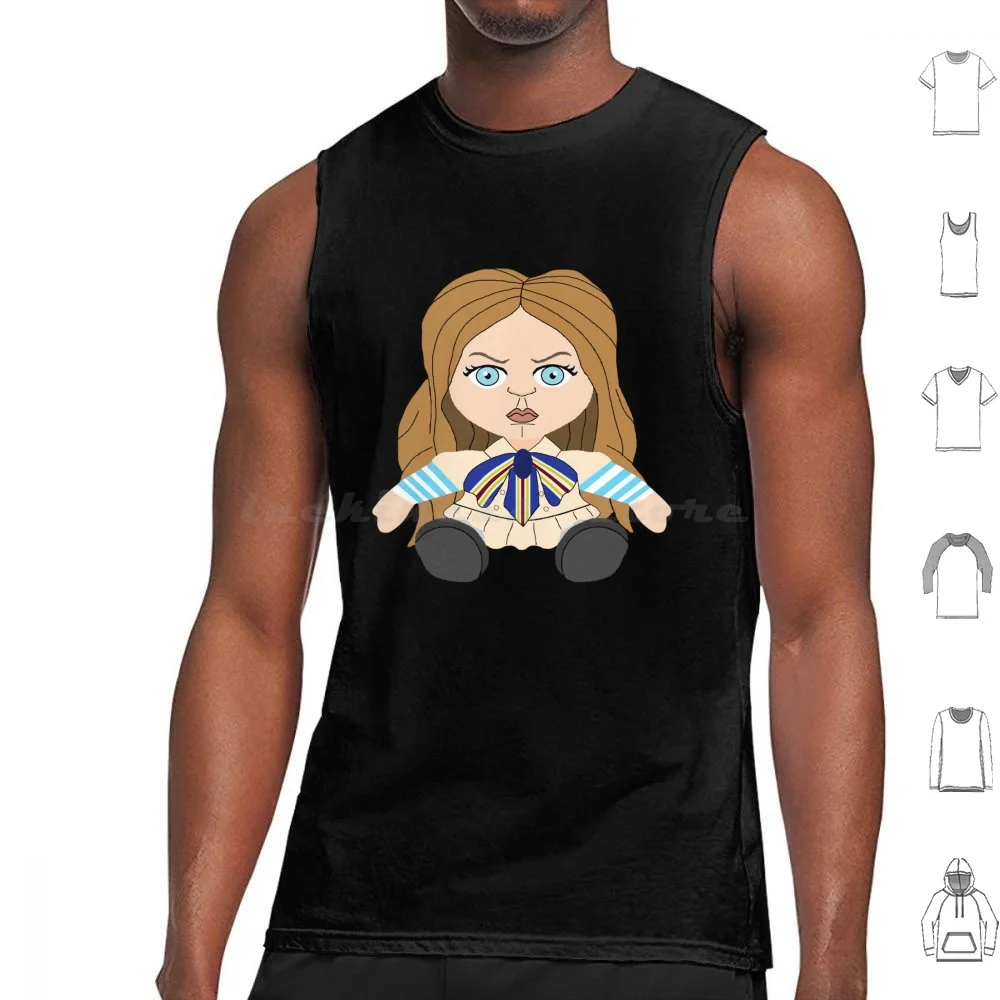 

M3gan Killer Doll Tank Tops Vest Sleeveless Megan M3gan Killer Doll Horror