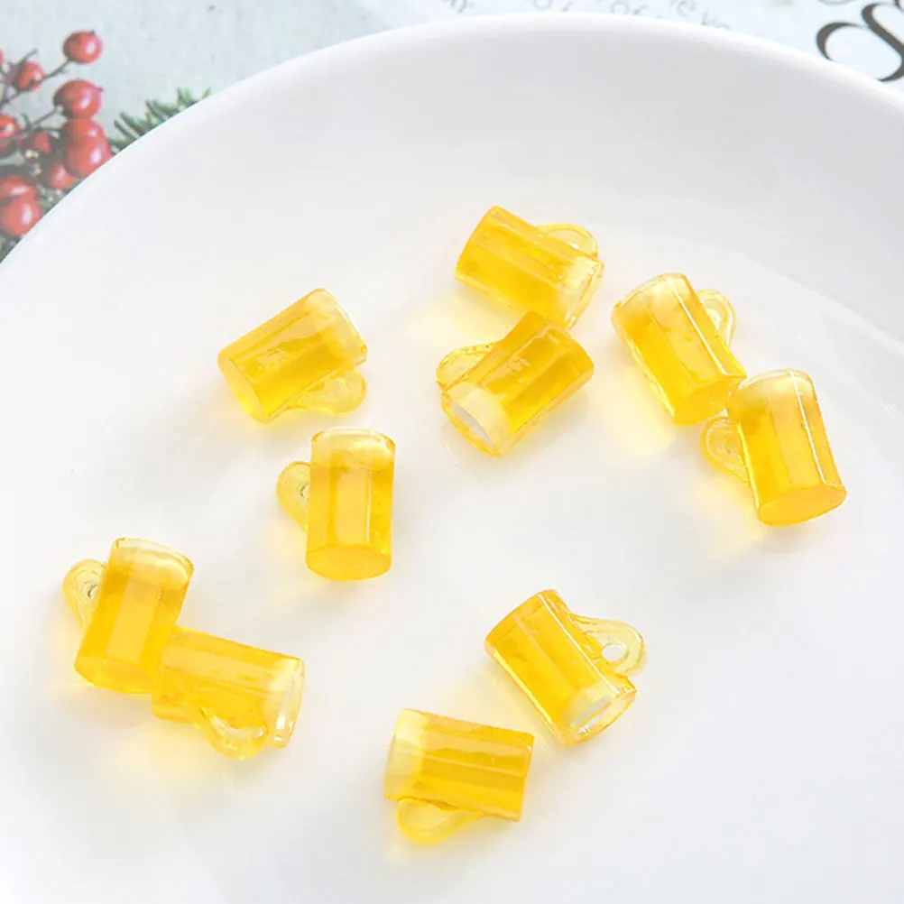 

30pcs Diy Earring Accessories Resin Shell Materials Yellow Creative Handmade Jewelry Making Supplies For Diy Lovers