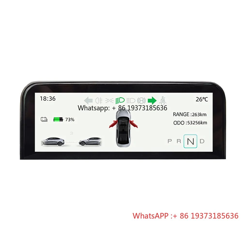 Super Performance Hud Armaturenbrett-Display 4,6-Zoll-Bildschirm für Tesla Model 3, Model Y