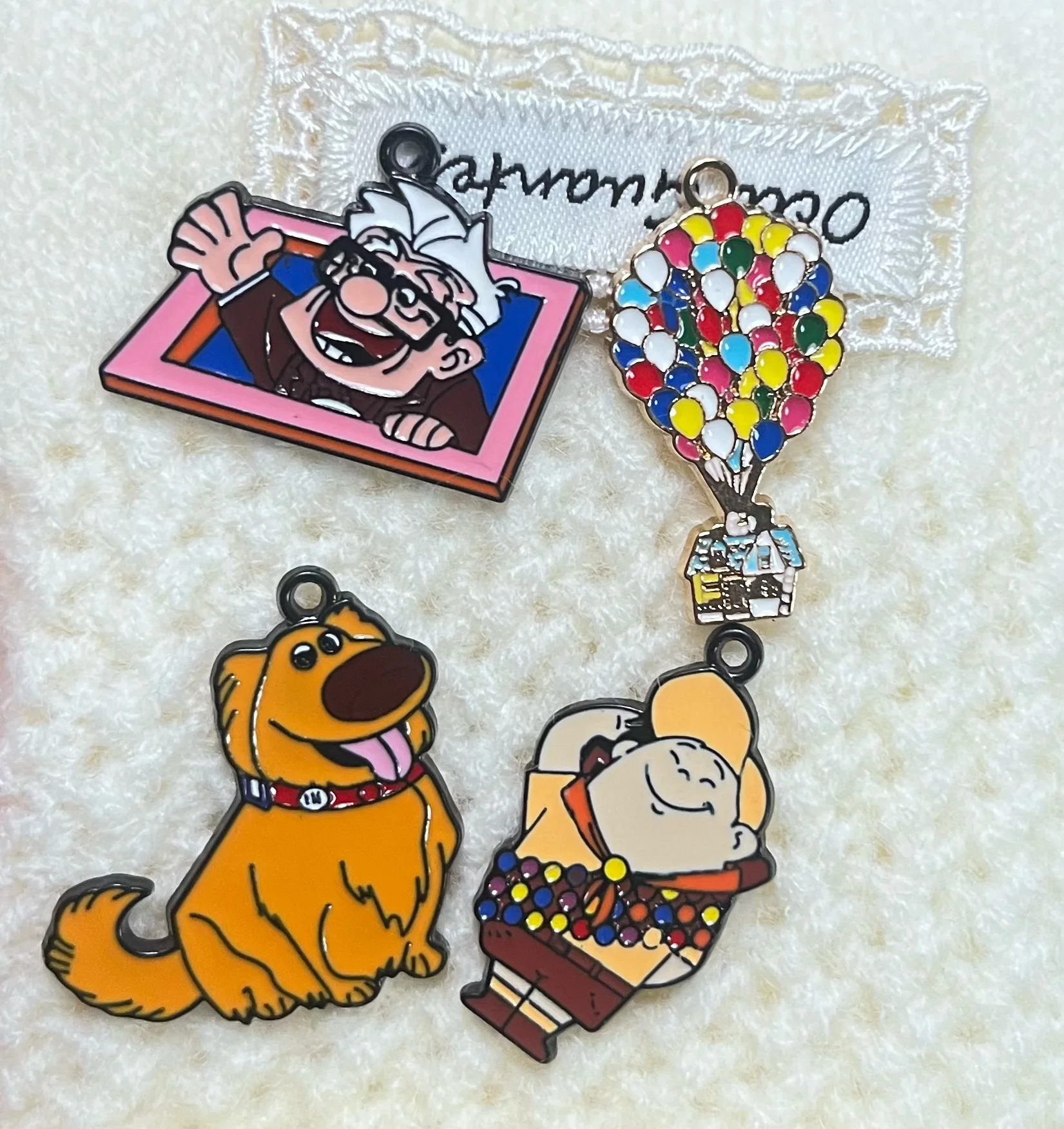 Cartoon Anime 10pcs Disney UP MIX Metal Pendant Earrings Bracelet Necklace keychain DIY Handmade Crafts Making Accessories