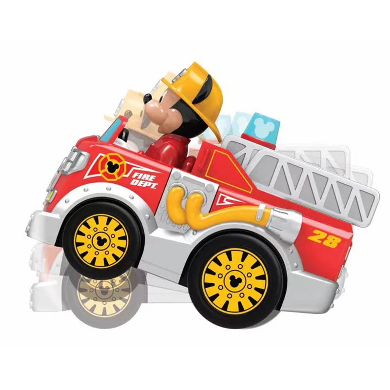 Disney Mickey Mouse Minnie Remote Control Fire Truck 360 Degrees Rc Electric Remote Control Car Boy Puzzle Toy Festival Gifts