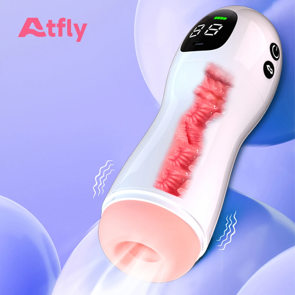 Automatic Sucking Vibration Masturbator Male Penis Oral Machine Suction Blowjob Masturbation Real Vagina Vacuum Sex Toys for Man