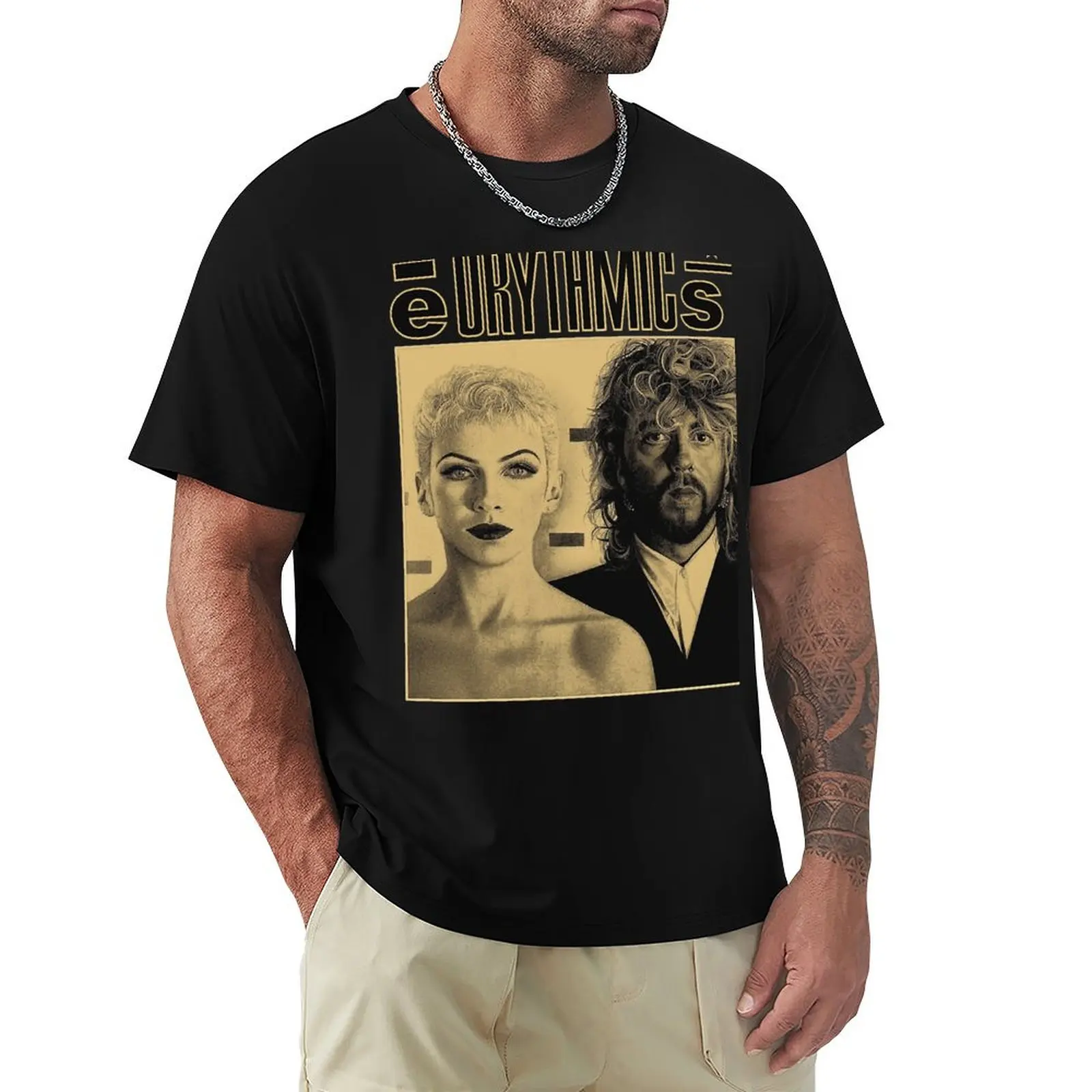Camiseta SWEET DREAMS EURYTHMICS com estampa de arte minimalista
