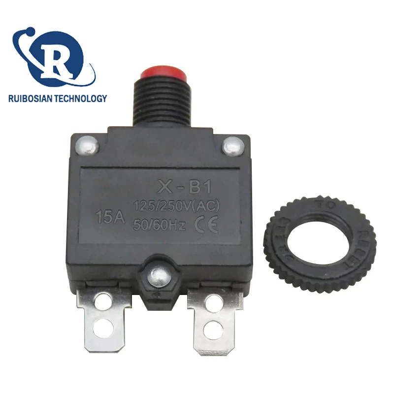 Air compressor parts: Single-phase motor current, thermal overload, overcurrent, external protector, switch reset, fuse