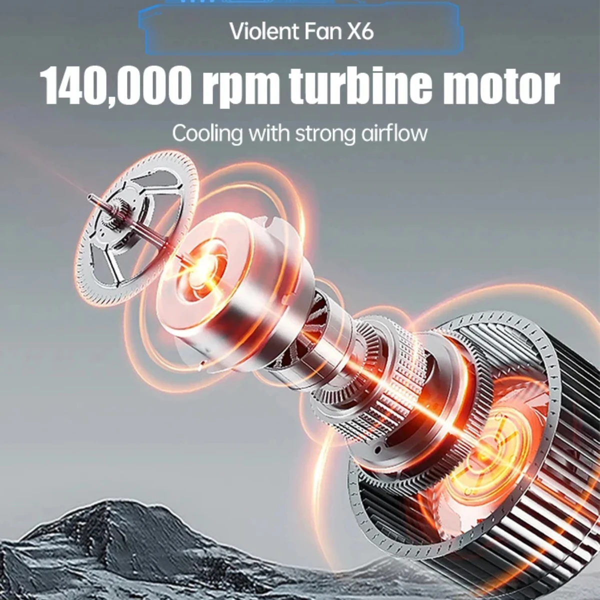 X6 مروحة توربو قوية 140000 RPM سرعة الرياح 53m/s طقم مكنسة كهربائية محمولة للسيارة بدون فرش قابلة للشحن منفاخ هواء صغير #5