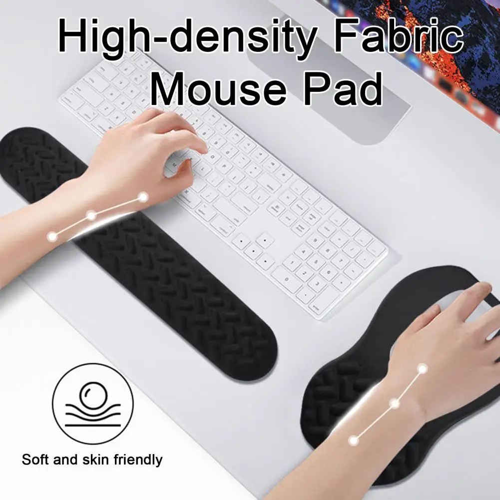 

Ultra-thick Memory Foam Mouse Pad Ergonomic Raised Mouse Pad with Wrist Support for Pain Relief Gaming Non-slip for Comfortable