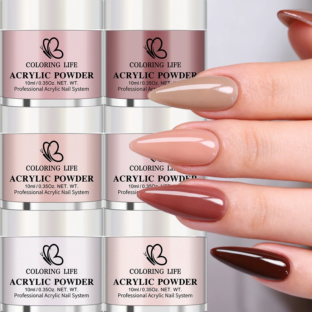6Pcs/Set Burgundy Mocha Brown - Nail Art Burgundy recension och pris