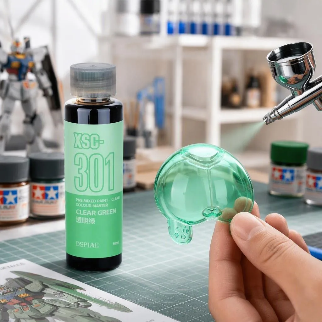 【2026-new】dspiae-xsc-water-based-clear-paint-50ml-pre-mixed-transparent-color-for-airbrush-model-hobby-diy-color-pigment-tool