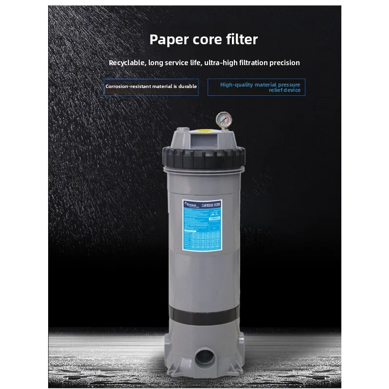 Water Treatment Equipment: Precision Filter for Swimming Pools, Pool Viewing Pools, Paper Core Filters