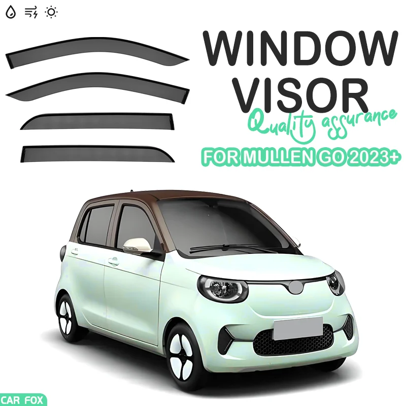 

For Mullen Go 2023+ Plastic Window Visor Vent Shades Sun Rain Deflector Guard For Mullen Go 2023+