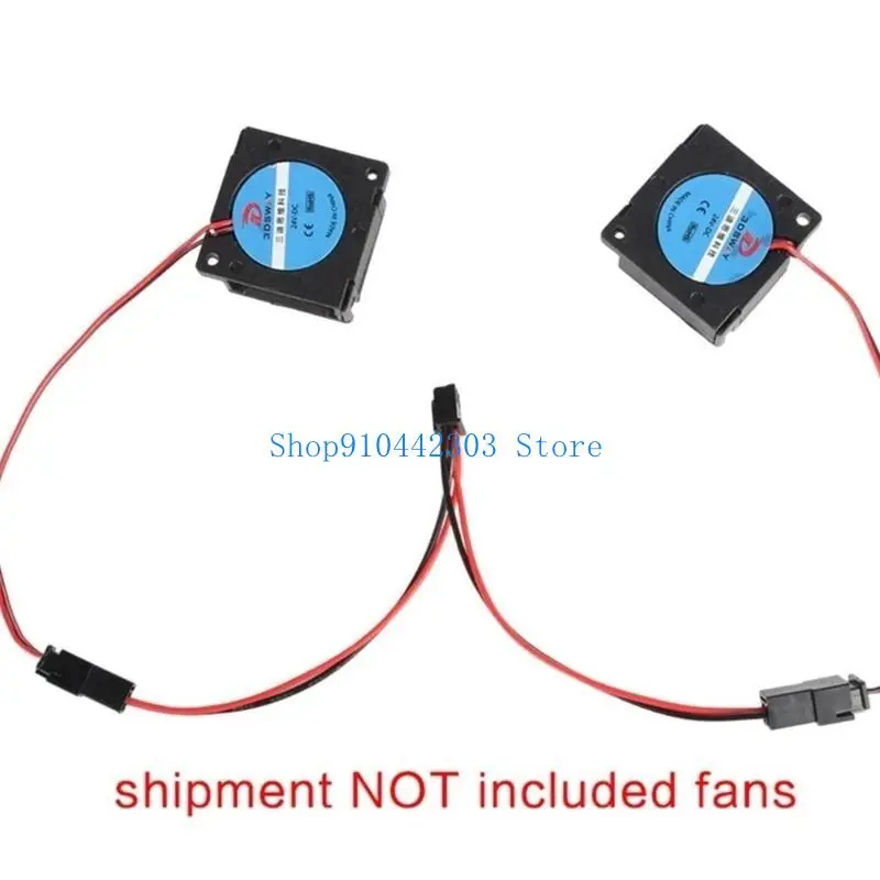 L4MD 5/10 قطعة أجزاء طابعة ثلاثية الأبعاد Hotend مروحة التبريد كابل التوصيل المتوازي XH2.54