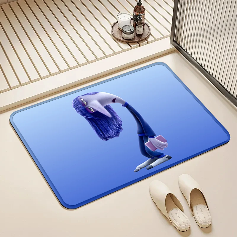 

Disney Inside Out Fear Door Mat Non-Slip Absorbent Floor Rug for Home Bathroom Kitchen Decor