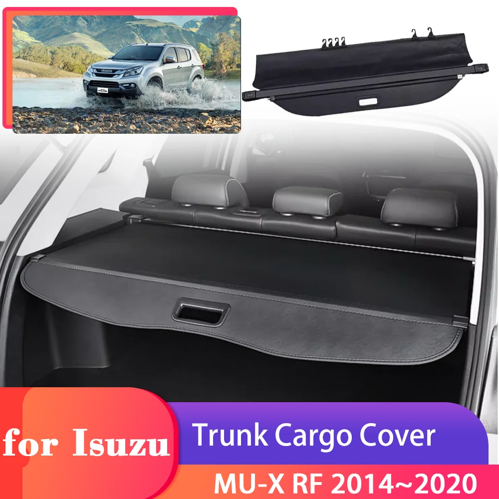 

Car Trunk Cargo Cover for Isuzu MU-X RF 2014~2020 2015 2016 Luggage Tray Storage Security Shield Curtain Partition Accessories