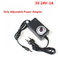 Adjustable Power Supply Adapter 3V 5V 6V 9V 12V 18V 24V 1A Power Adapter Universal 220V To 24V Adapter Adjustable Charger