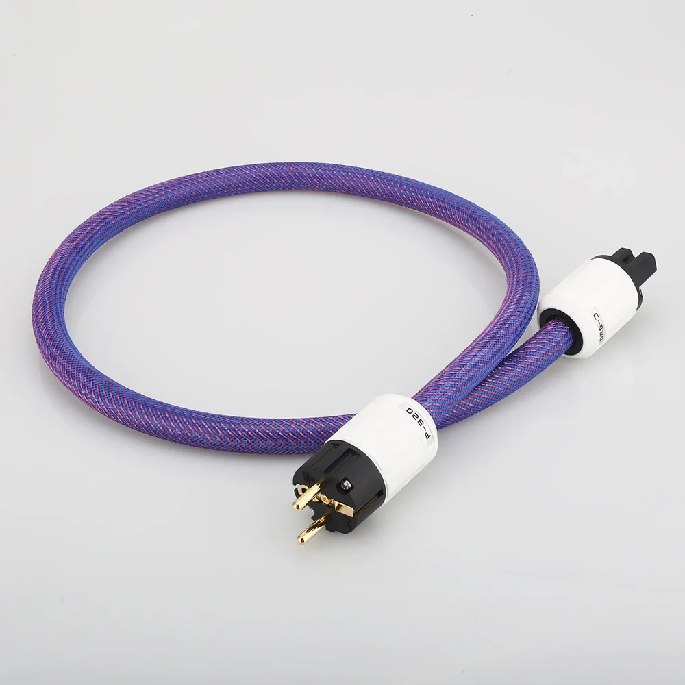 P102 Audiocrast High Purity Copper Schuko Power Cable HIFI EU Power Cable Audiophile Power Cord For CD Amplifier Home Theatre