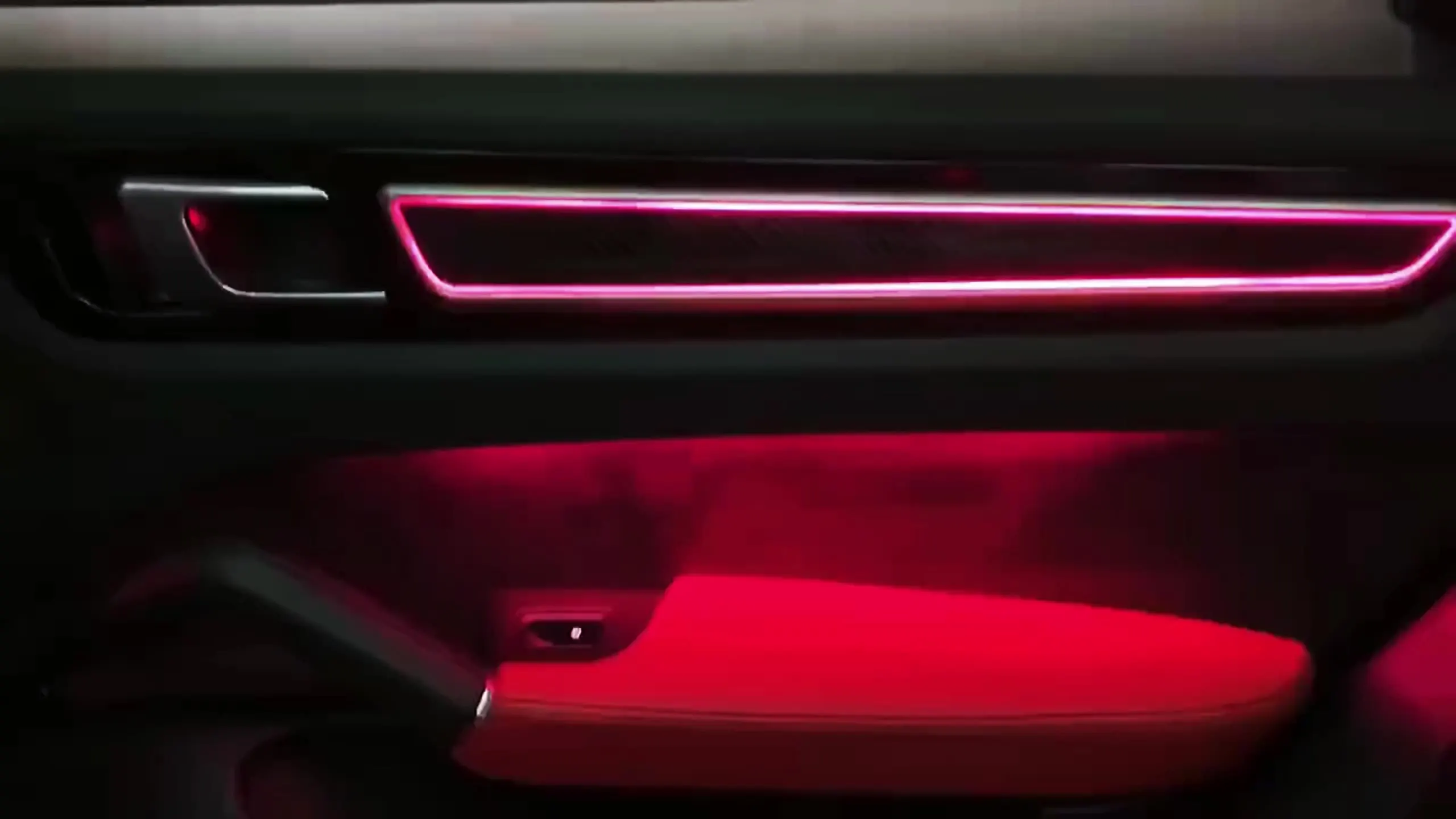 Factory Newest 64 Colors Luminous Panel Style Car Lighting System Screen Control  Ambient Light for