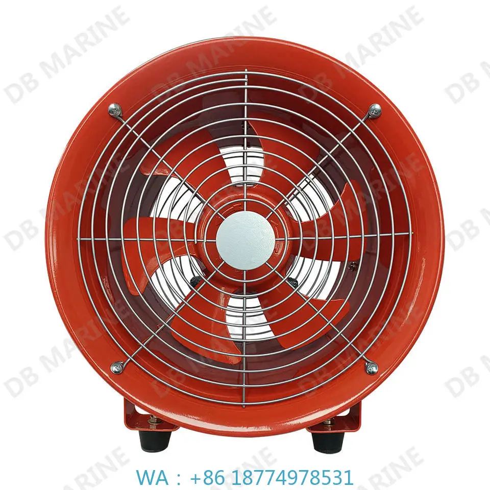 Pneumatic Portable Axial Flow Fan Free Standing With Plastic Blades 3566 M/hr for Site Ventilation Preparation
