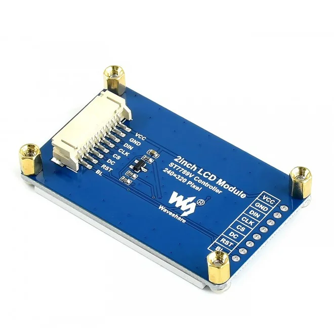 Waveshare General 2inch LCD Display Module IPS Screen 240×320 Resolution with Embedded Controller Communicating via SPI Interfac