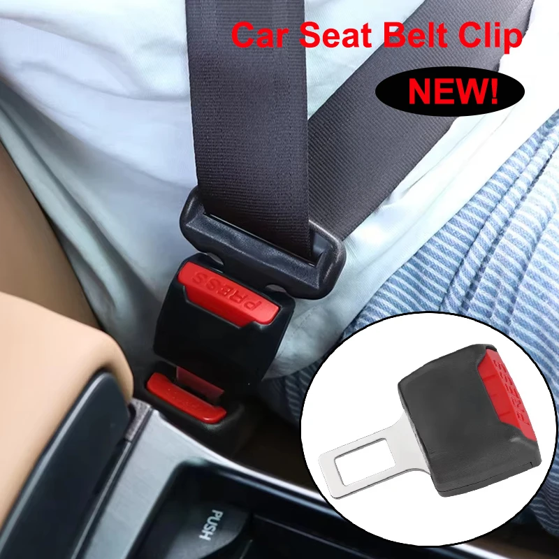 1/2PCS Car Seat Belt Clip Extension Plug Safety Seat Lock Buckle Seatbelt Clip Extender Converter Baby Car Seat Accessories