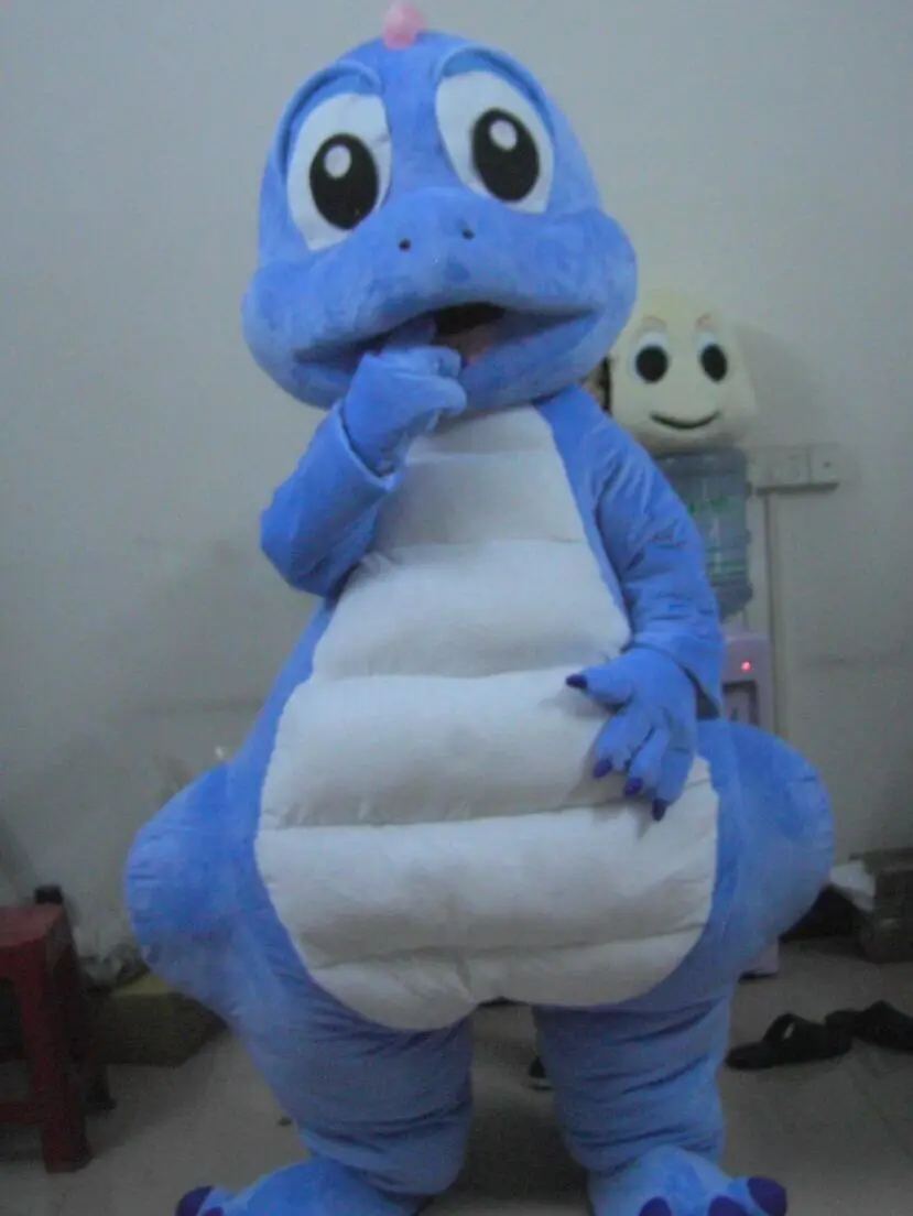 Christmas Dinosaur Mascot Costume Cartoon Fancy Costume Cosplay Mascotte For Adults As Gift For Halloween Carnival Birthday Pa