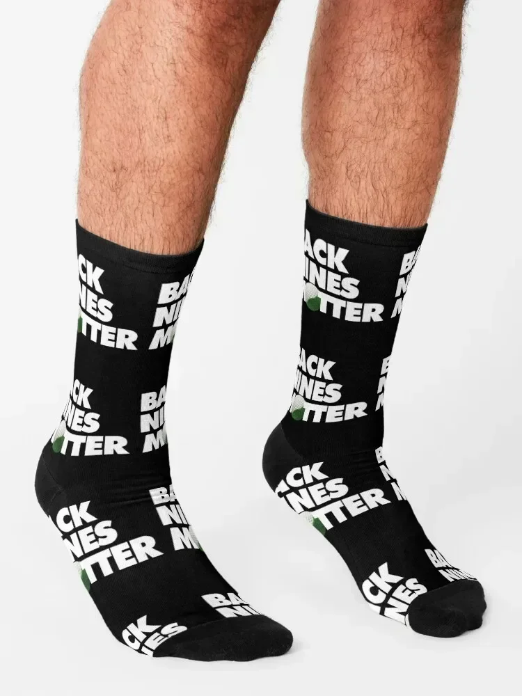 Back Nines Matter Funny Golf Saying Socks Running bright garter sport designer brand Socks Men Women's