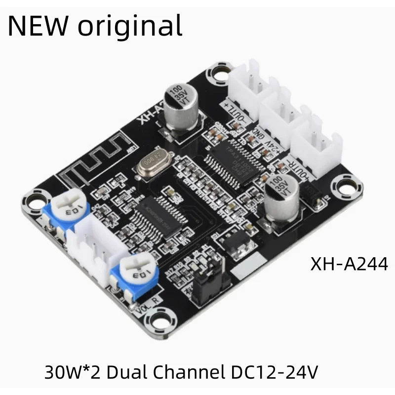 New  DC12-24V Universal Audio Amplifier Module TPA3110D2 Digital Amplifier Board XH-A244 Dual Channel 30W+30W