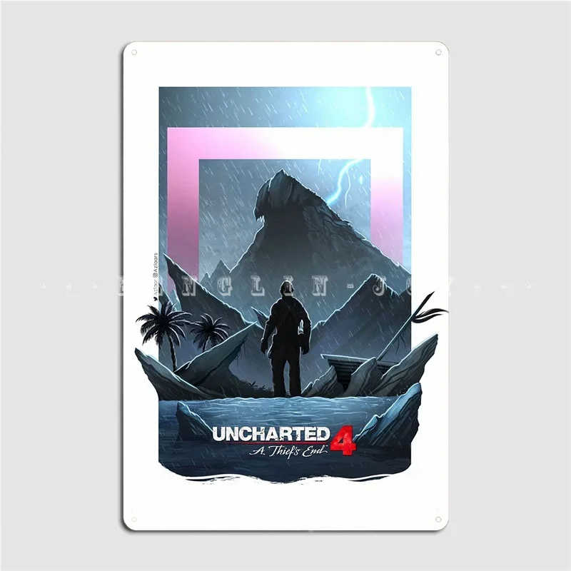 Uncharted Poster Metal Plaque Bar Cave Decoration Plaques Club Home Tin sign Posters