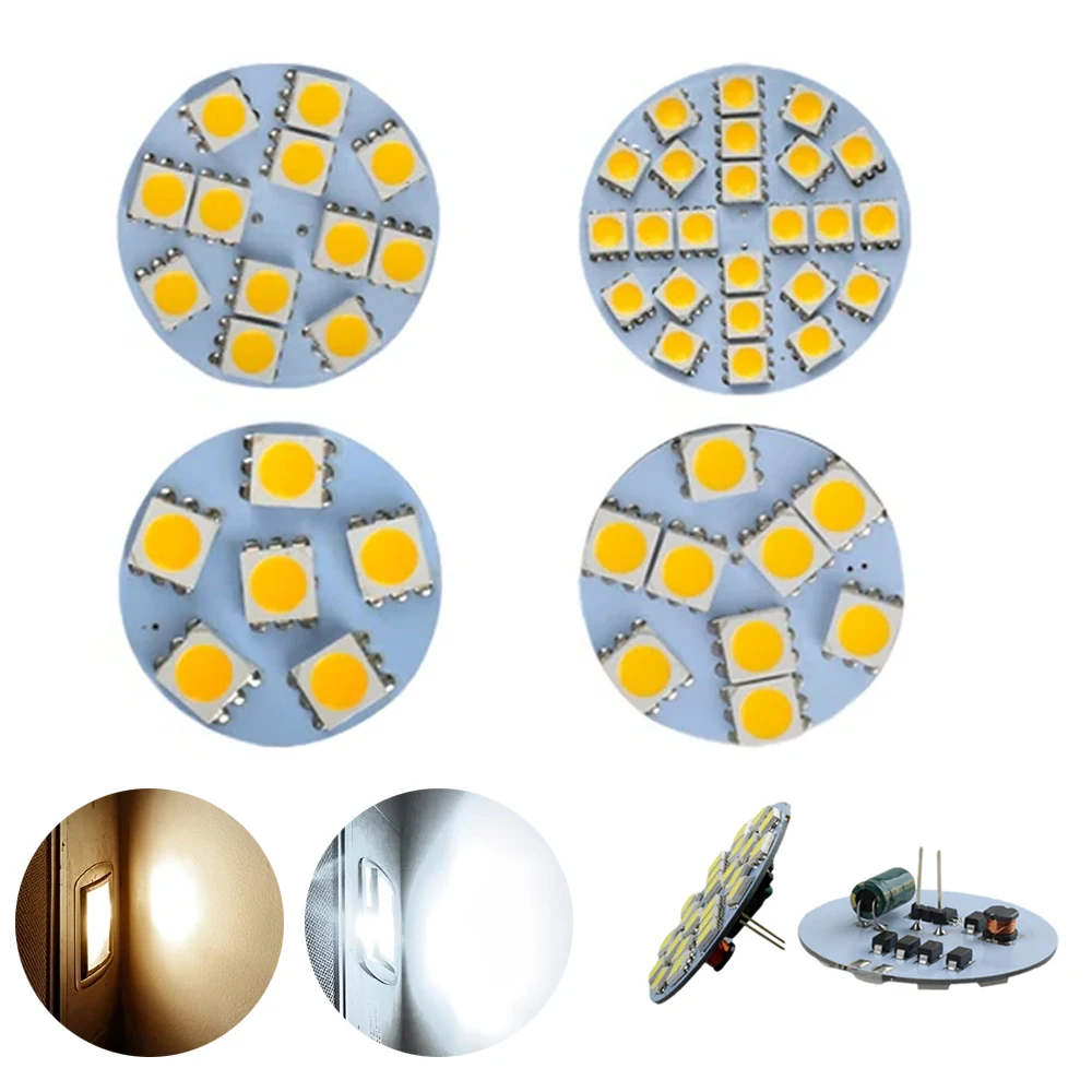 2X T-Shaped Light Board Spotlight Lighting Decoration SMD Mini Halogen Cold Cool SMD5730 LED Bulbs 3000K 3W White 2W Spotlights
