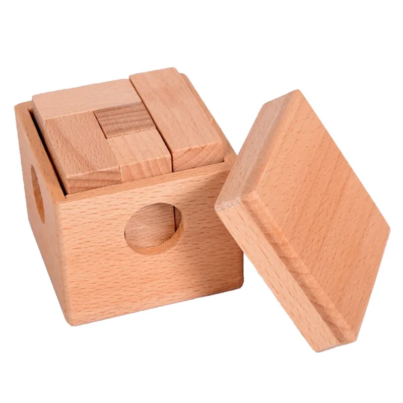 Scrivania Novalty legno Soma Cube Puzzle Mind Box rompicapo gioco per adulti bambini