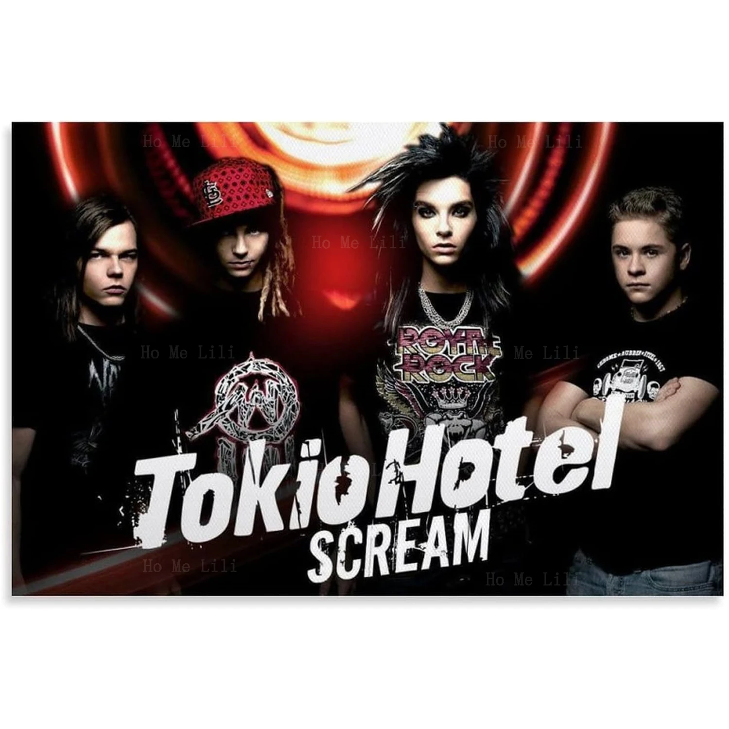 Music Tokio Hotel Band Germany Album Scream Poster Decorative Painting Canvas Wall Art