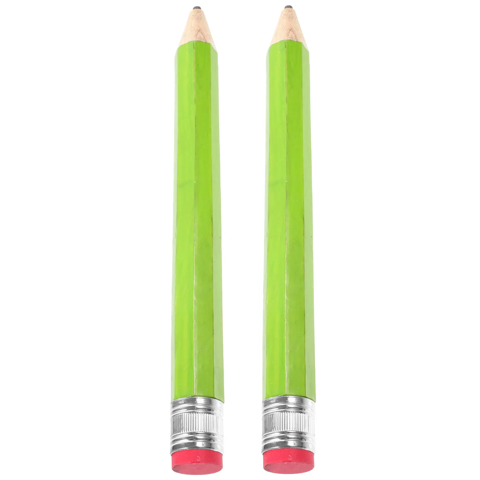 

2pcs Large Pencil Pencils Oversized Writing Drawing Long Preschool Bamboo Case Protect Drawing Pencil Quality