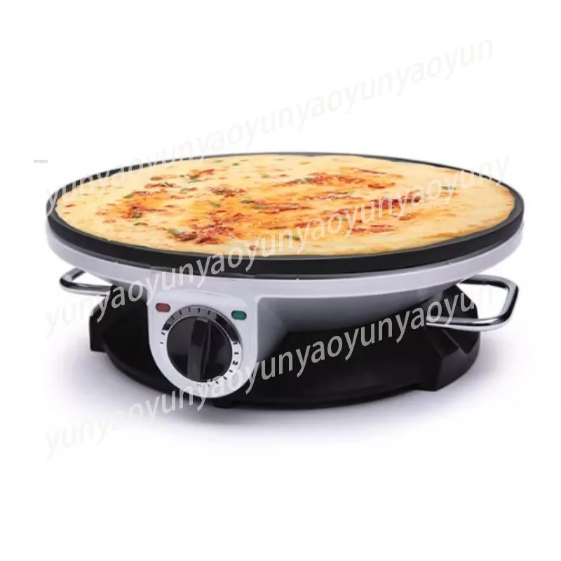Electric Crepe Maker, Non-Stick Pancake Griddle for Jiaozi Fruit, Home Flatbread Maker, Upgraded
