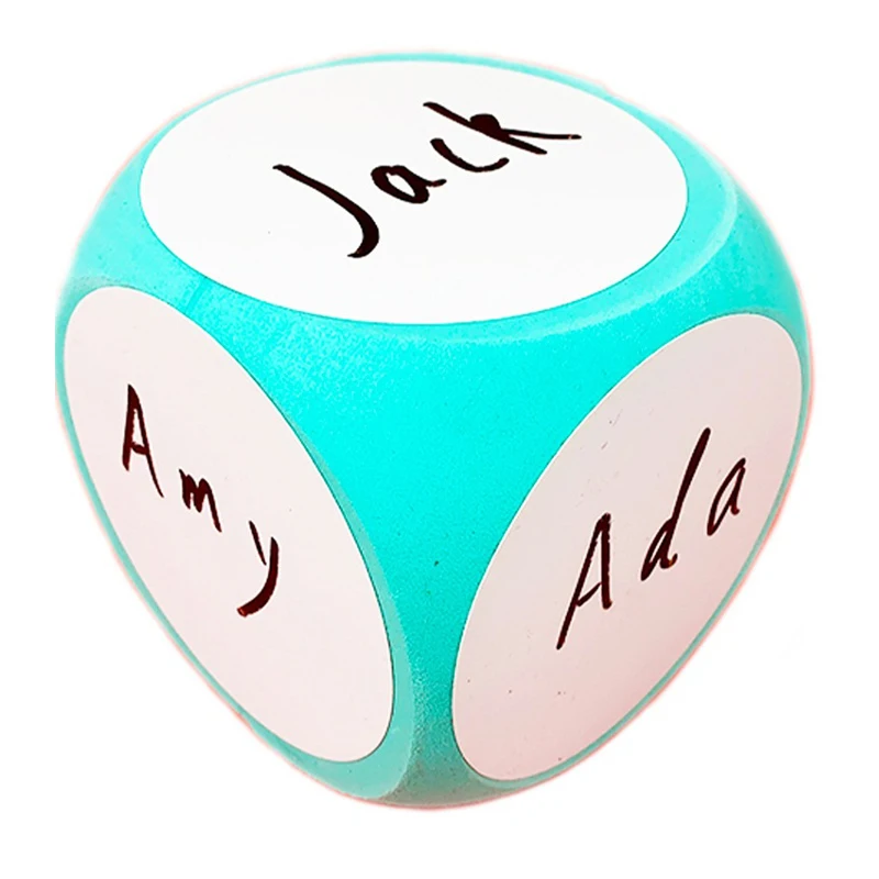 4x4Inch Multipurpose Educational Dice Dry Erase Cube White Boards Dice Cube Language Dry Erase Block Write on Wipe Off Dry Erase