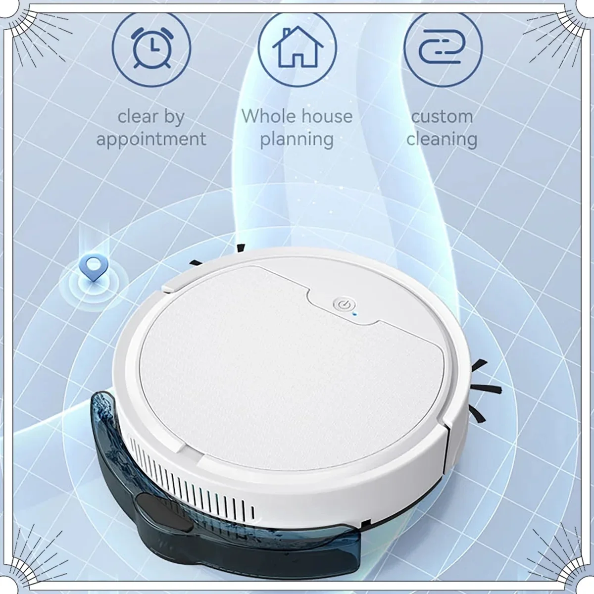 

2024 New APP Remote Control 3 in 1 Robot Vacuum Cleaner Super Quiet Sweeping and Vacuuming Sweeper Household Smart Cleaning Mach