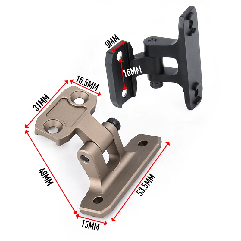 WADSN Tactische Zaklamp Mount Metalen M600 M300 Scout Light Mlok Keymod Picatinny Rail voor MCX MPX Airsoft Speelgoed Pistool Accessoires