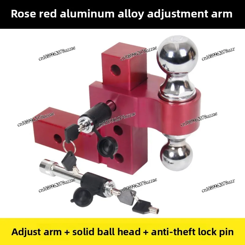 Off-road Vehicle Modified Trailer Hook Adjustable Sinking Trailer Ball Arm Aluminum Alloy Accessories Tractor Rogue Hook Pickup