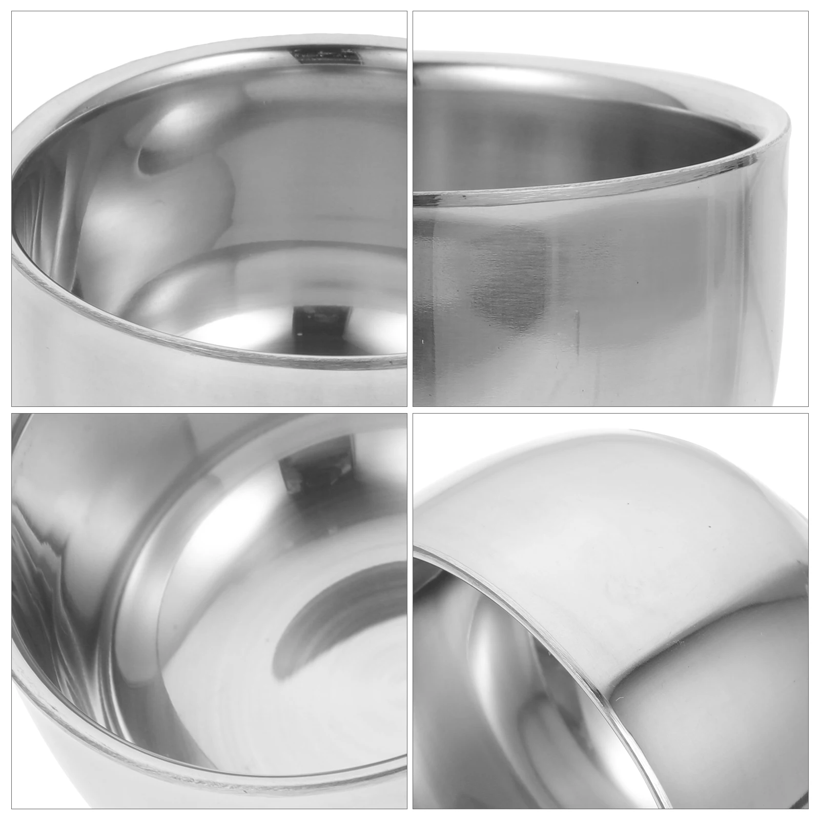 Чаша из нержавеющей стали большой емкости, портативная алюминиевая чашка для бритья для мужчин, многоразовая кружка для бритья, бытовая парикмахерская, бритье