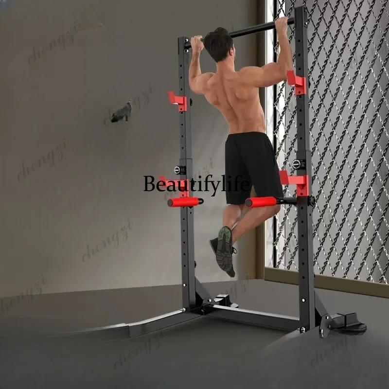 Horizontal bar pull-up device Household squat Barbell Bench press rack Stretching training Fitness equipment