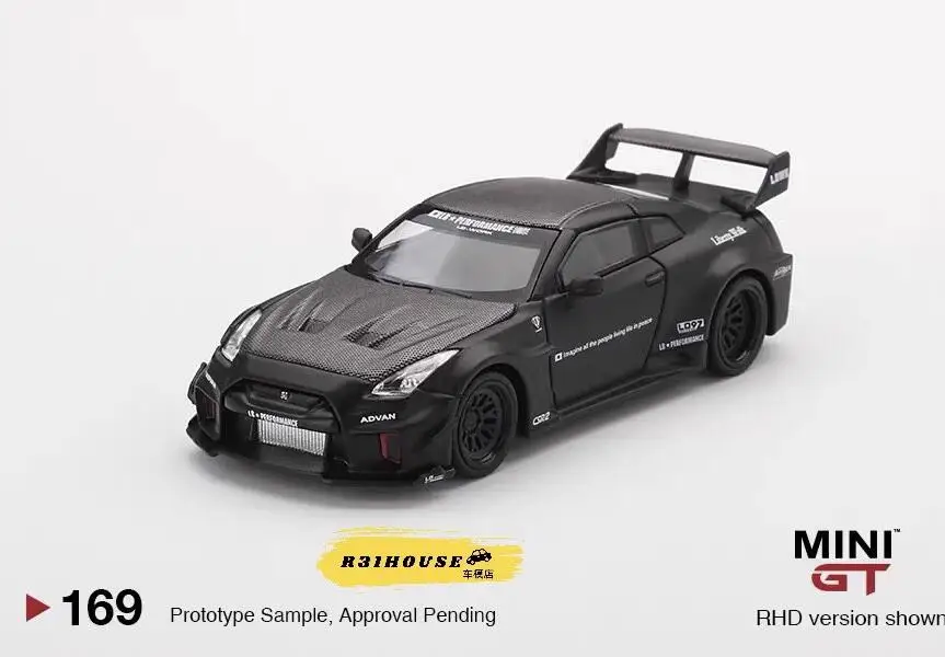 

Mini gt #169 1:64 NISSAN GTR R35 WORKS 35GT-RR Collection die cast alloy car model decoration gift