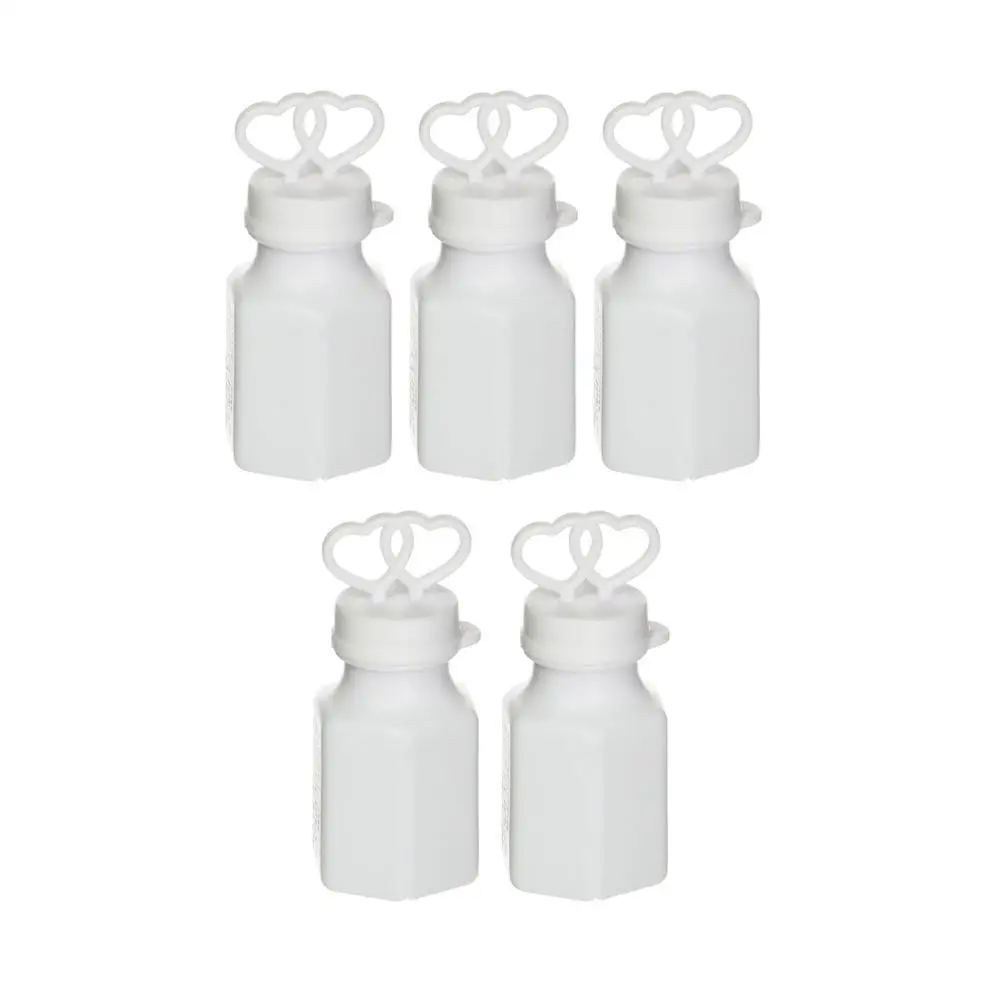 Bouteilles vides en forme de Double cœur, 24 pièces, cadeaux de fête de mariage, bouteille à bulles, cadeau pour enfants, bâtons à bulles en plastique