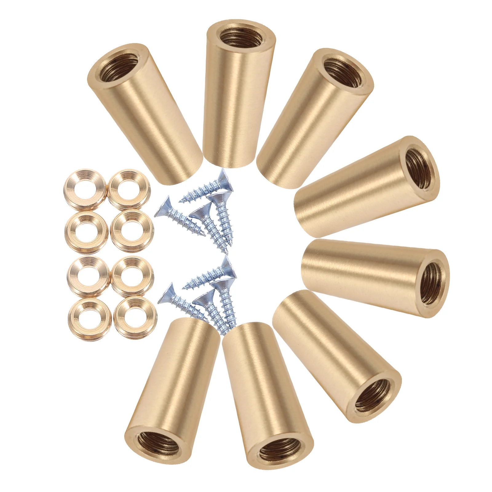 

8Pcs Brass Wood Tray Feet Cone Design Stable Legs for Cutting Boards Furniture Display Jewelry Box Brass Tray Legs