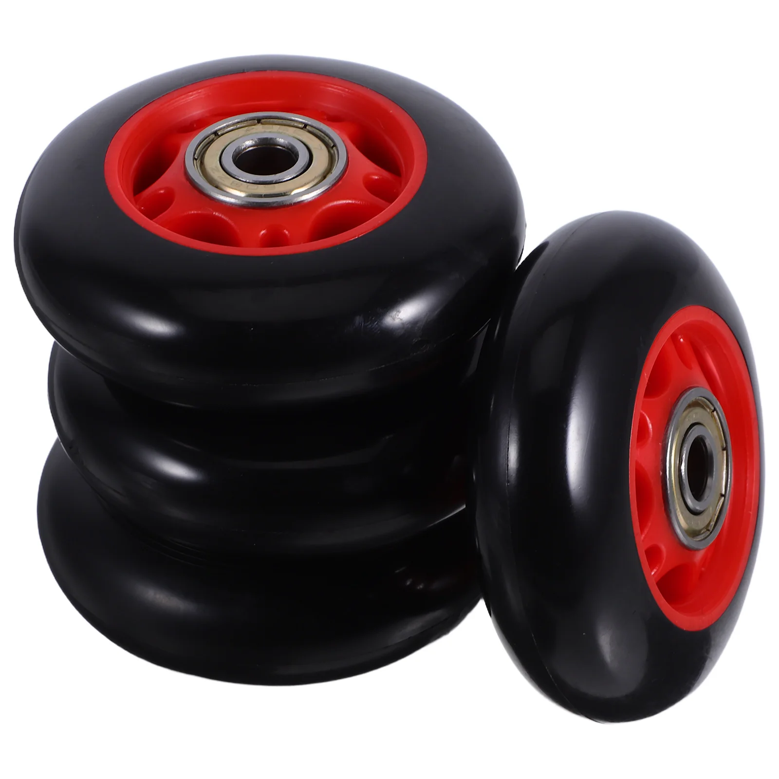 

4Pcs Fitness Equipment Pulley Wheels Universal Durable Plastic Rollers for Treadmill Bike Home Gym Use Bearing Pulley