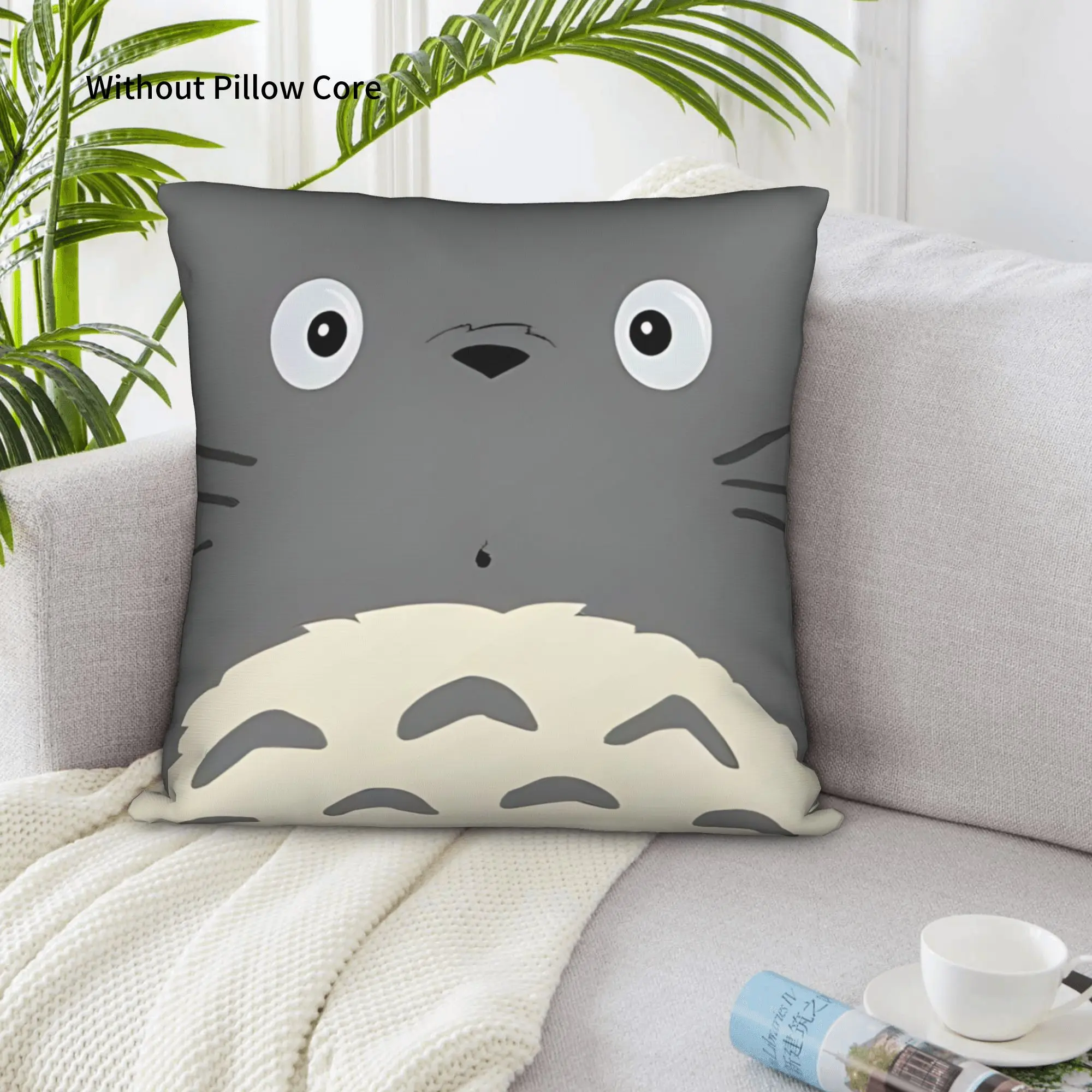 1PC Anime My Neighbor Totoros Pillow Case Double-Sided Printing  Sofa Cushion Bedroom Bedside Pillow