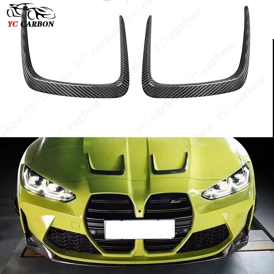 

For BMW G80 M3 G82 G83 M4 2021+ Car Exterior Engine Outlet Bonnet Cover Decor Parts Fit Carbon Fiber Hood Vent Trims body kit
