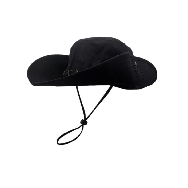 Cowboyhut, Sommer-Sonnenschutz-Bucket-Hat, Reise-Sonnenschutz, Herren-Outdoor-Hut, Bergsteigerhut
