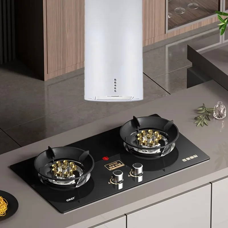 Sale Directly Cooker Hood Column Ceiling Suspended Top Kitchen Appliance Hood Black Color Island Range Hood With LED Light