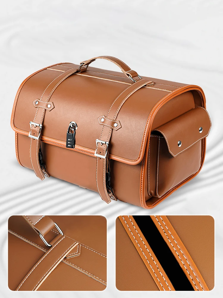 Motorcycle Universal Large Capacity Waterproof Bags Side Tool Bag Rear Travel Luggage Seat Bag For Harley Honda Yamaha Kawasaki