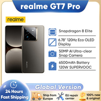 realme GT7 Pro Smartphone 5G Snapdragon 8 Elite 6.78'' 120Hz Eco OLED Display 6500mAh 120W SUPERVOOC 50MP Camera Global Version