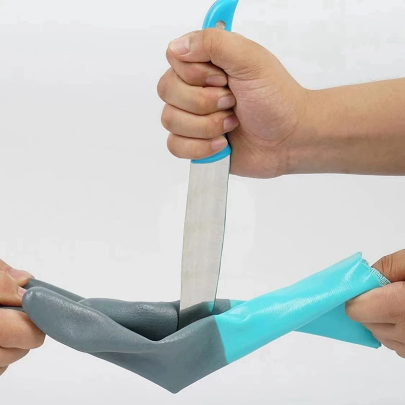 Reusable Heavy Duty Safety Work Gloves Acid Labor Protection Wear-Resistant 2Pcs